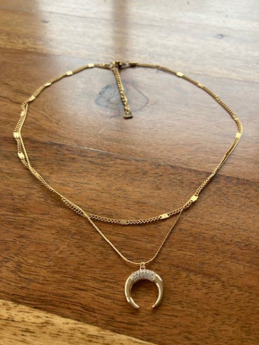 Collier double rang Corn (sur commande)