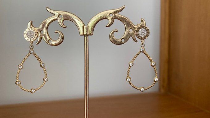 Boucles d'oreilles Lana (sur commande)